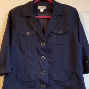 Navy Christopher & Banks Light Jacket